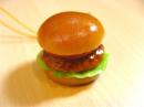 食品サンプル携帯ストラップ　ハンバーガー　